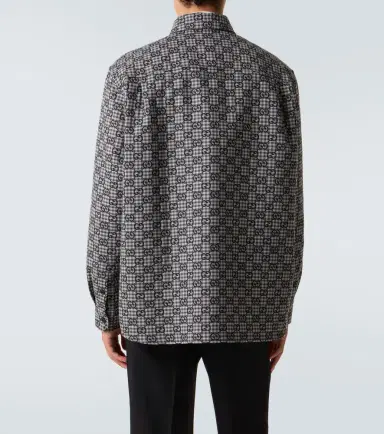 Gucci GG checked wool and cotton shirt | Thumbnail 6 Gucci GG checked wool and cotton shirt | Thumbnail 6