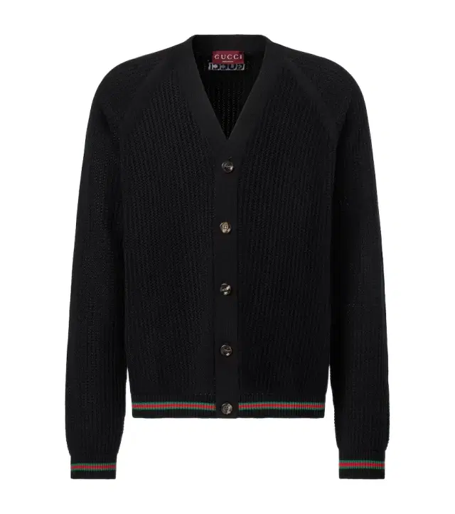 Web Stripe cotton cardigan Web Stripe cotton cardigan