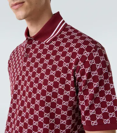 Gucci GG cotton piqué jacquard polo shirt | Thumbnail 2 Gucci GG cotton piqué jacquard polo shirt | Thumbnail 2
