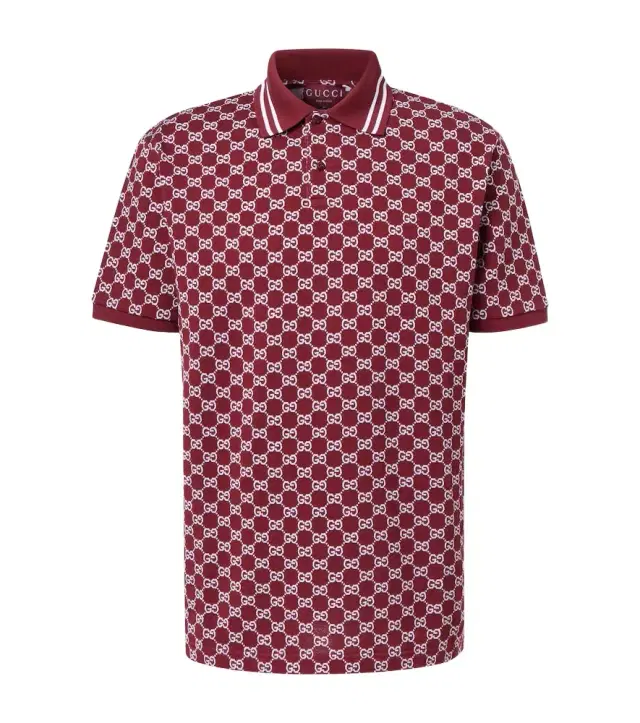 GG cotton piqué jacquard polo shirt