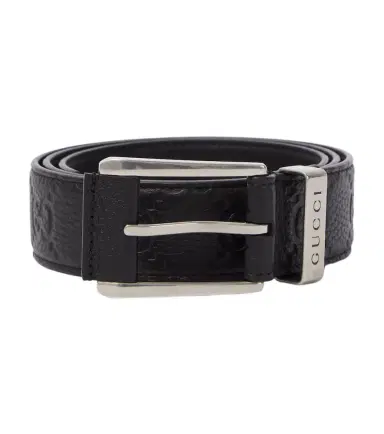 Gucci GG debossed leather belt | Thumbnail 1 Gucci GG debossed leather belt | Thumbnail 1