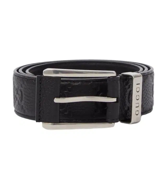 Gucci GG debossed leather belt