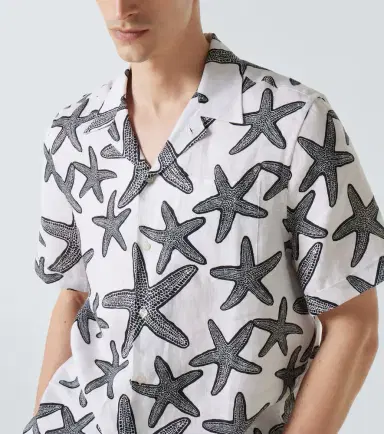 Vilebrequin Printed linen bowling shirt | Thumbnail 2 Vilebrequin Printed linen bowling shirt | Thumbnail 2
