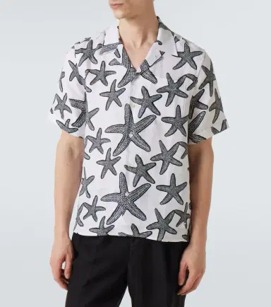 Vilebrequin Printed linen bowling shirt | Thumbnail 3 Vilebrequin Printed linen bowling shirt | Thumbnail 3