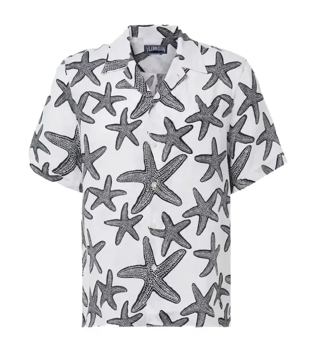 Vilebrequin Printed linen bowling shirt