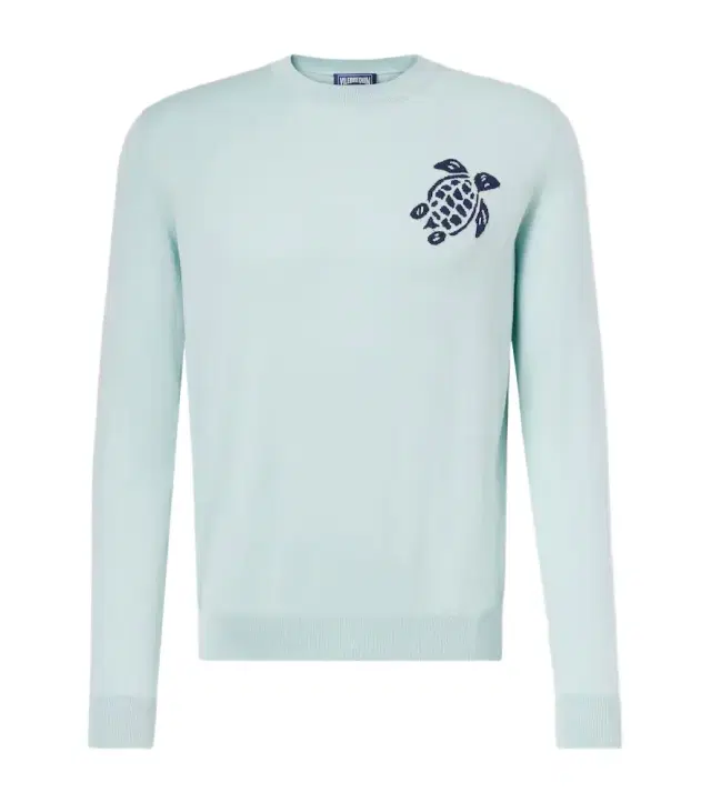 Jacquard cotton sweater