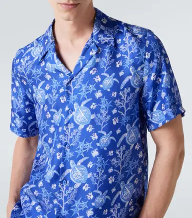 Vilebrequin Charli printed silk bowling shirt | Thumbnail 3 Vilebrequin Charli printed silk bowling shirt | Thumbnail 3