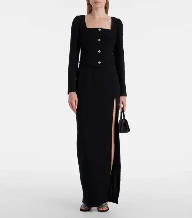 Alessandra Rich Wool-blend twill bouclé jacket | Thumbnail 2