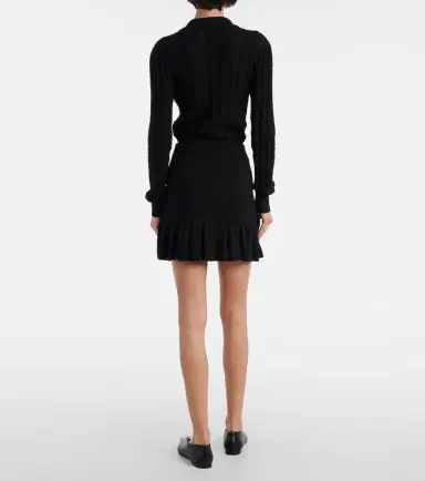 Alessandra Rich Cotton and cashmere miniskirt | Thumbnail 4