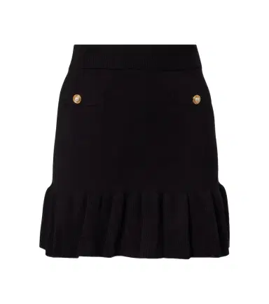 Alessandra Rich Cotton and cashmere miniskirt | Thumbnail 1