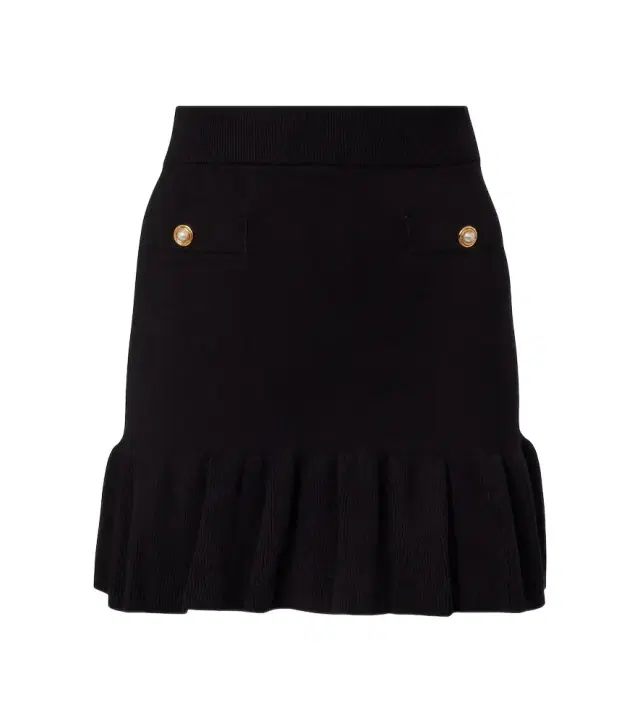 Alessandra Rich Cotton and cashmere miniskirt