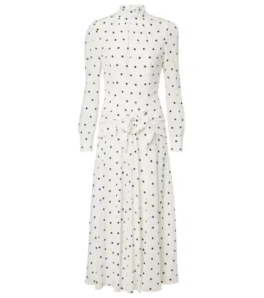 Alessandra Rich Polka-dot silk midi dress | Thumbnail 1