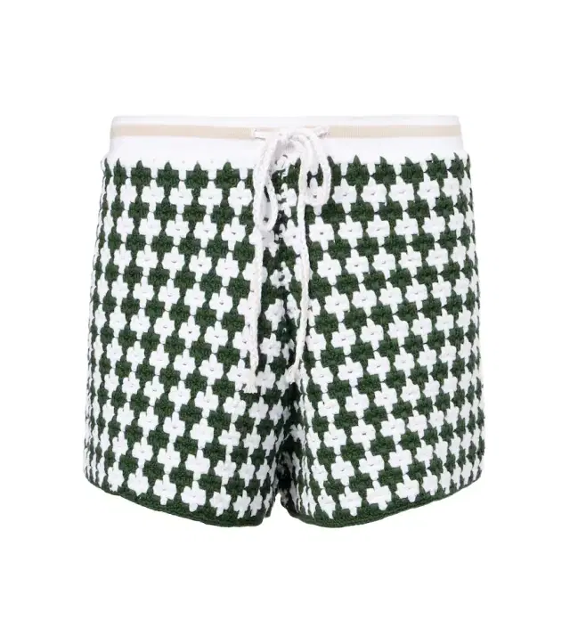 Portobello Malik crochet cotton shorts