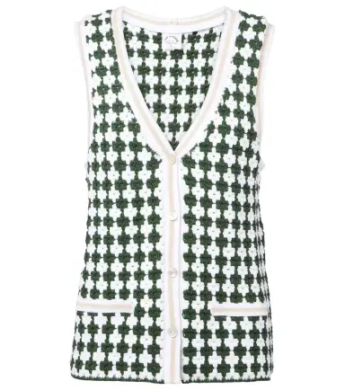 The Upside Portobello Watson crochet cotton vest | Thumbnail 1