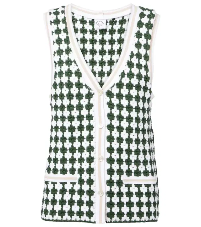 The Upside Portobello Watson crochet cotton vest