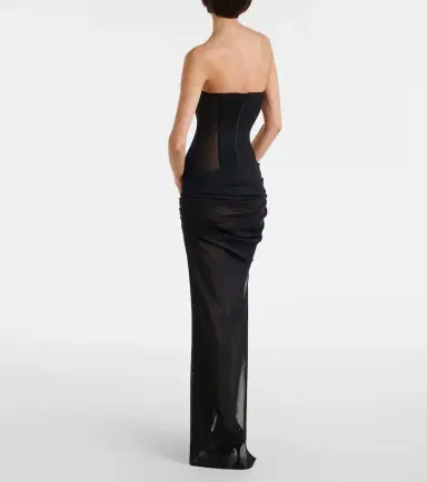 Alex Perry Sheer strapless corset dress | Thumbnail 2
