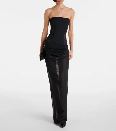 Alex Perry Sheer strapless corset dress | Thumbnail 5