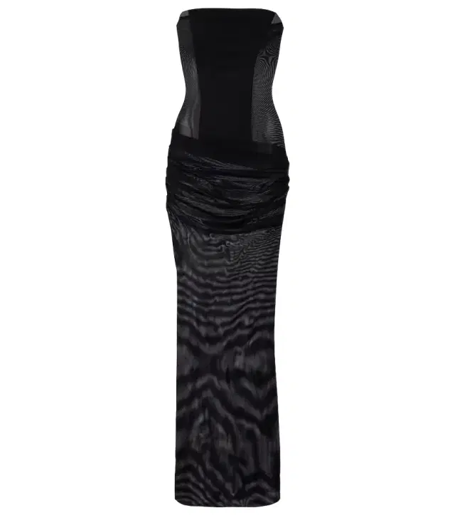 Alex Perry Sheer strapless corset dress