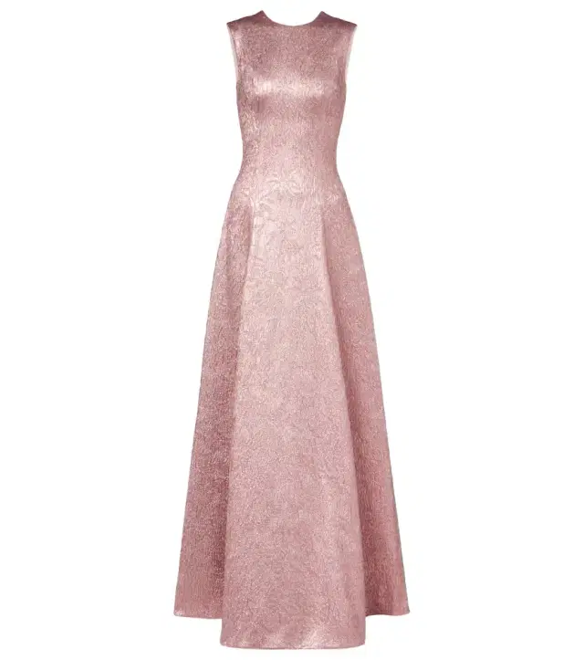 Emilia Wickstead Nodin open-back cloque gown