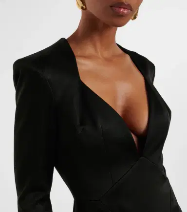 Alex Perry Satin crêpe gown | Thumbnail 3