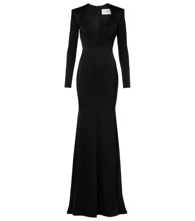 Satin crêpe gown