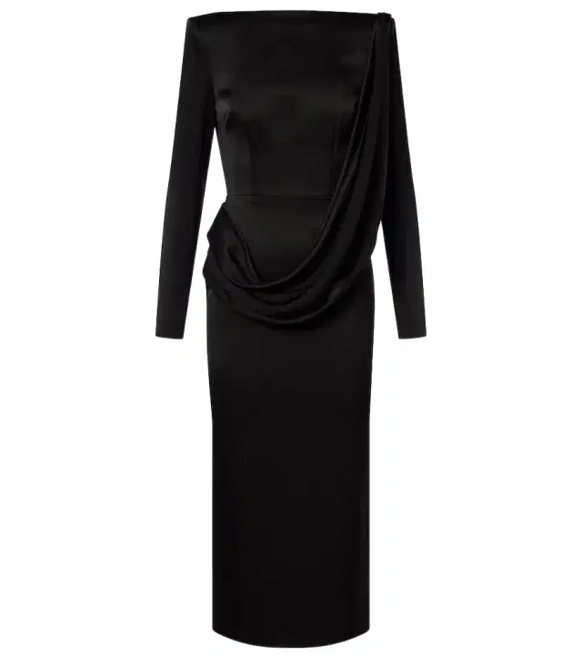 Alex Perry Asymmetric draped midi dress