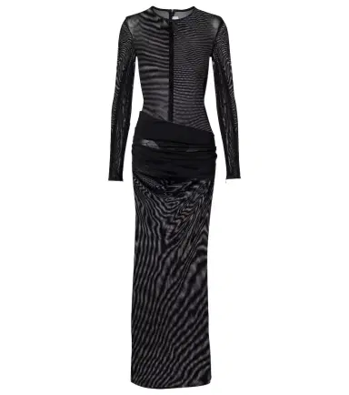 Alex Perry Ruched sheer mesh gown | Thumbnail 1