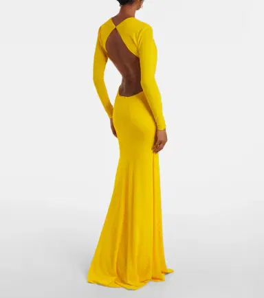 Alex Perry Ruched open-back crêpe jersey gown | Thumbnail 5