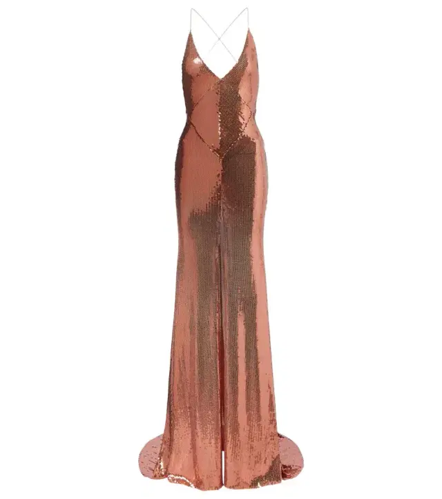 Alex Perry Open-back sequined gown