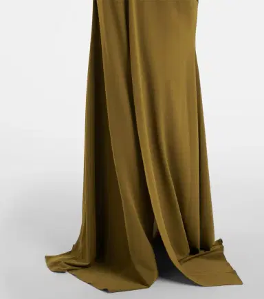 Alex Perry Draped open-back crêpe jersey gown | Thumbnail 2