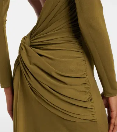 Alex Perry Draped open-back crêpe jersey gown | Thumbnail 4