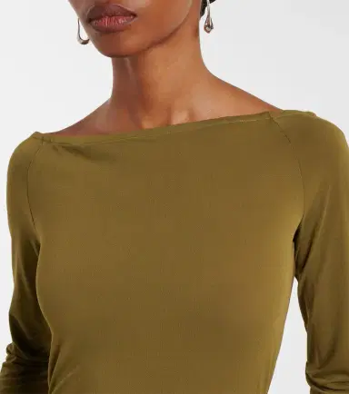 Alex Perry Draped open-back crêpe jersey gown | Thumbnail 5