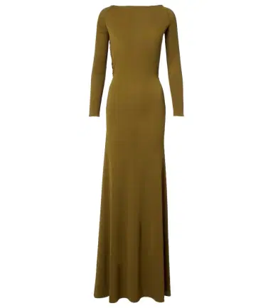 Alex Perry Draped open-back crêpe jersey gown | Thumbnail 1