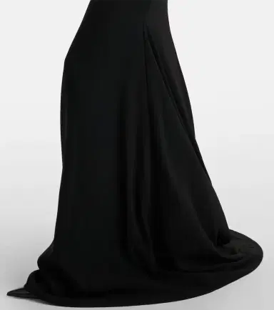 Alex Perry Draped one-shoulder crêpe gown | Thumbnail 3