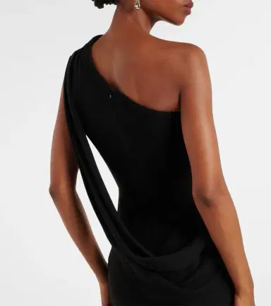 Alex Perry Draped one-shoulder crêpe gown | Thumbnail 4