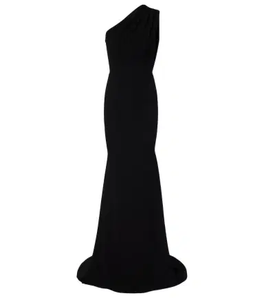 Alex Perry Draped one-shoulder crêpe gown | Thumbnail 1
