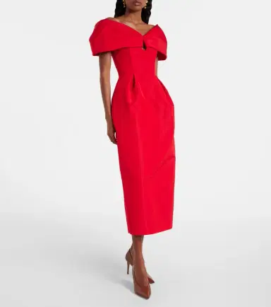 Carolina Herrera Off-shoulder silk maxi dress | Thumbnail 2