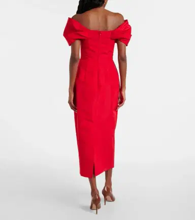 Carolina Herrera Off-shoulder silk maxi dress | Thumbnail 3