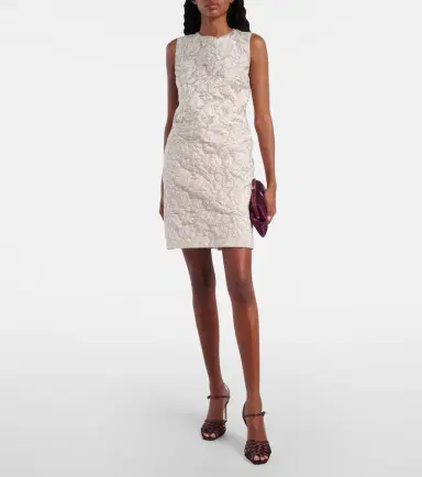 Carolina Herrera Lamé shift dress | Thumbnail 2 Carolina Herrera Lamé shift dress | Thumbnail 2