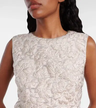 Carolina Herrera Lamé shift dress | Thumbnail 3 Carolina Herrera Lamé shift dress | Thumbnail 3