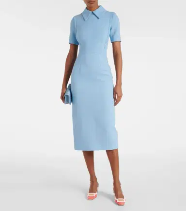 Emilia Wickstead Valletta wool cocktail dress | Thumbnail 2