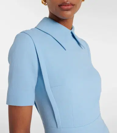Emilia Wickstead Valletta wool cocktail dress | Thumbnail 6