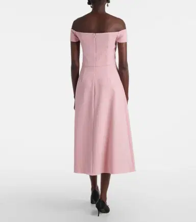 Carolina Herrera Embellished off-shoulder midi dress | Thumbnail 3 Carolina Herrera Embellished off-shoulder midi dress | Thumbnail 3