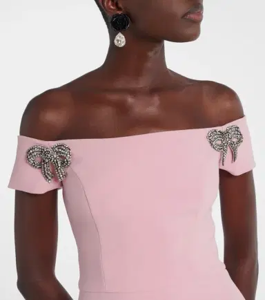 Carolina Herrera Embellished off-shoulder midi dress | Thumbnail 4 Carolina Herrera Embellished off-shoulder midi dress | Thumbnail 4
