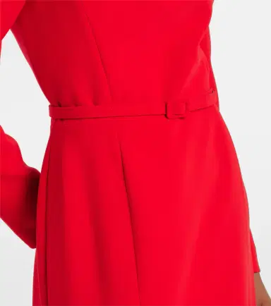 Carolina Herrera Belted crêpe midi dress | Thumbnail 6