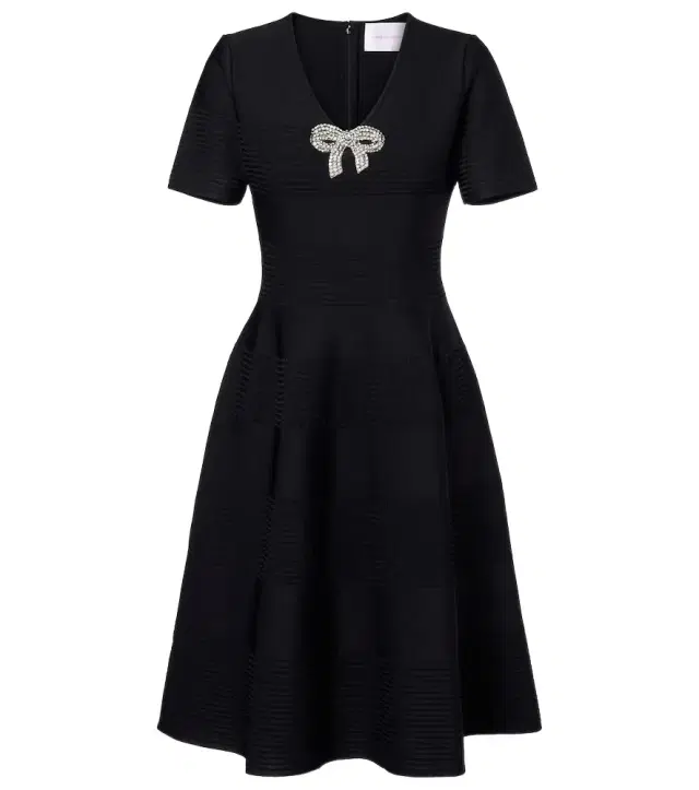 Bow-detail embellished minidress
