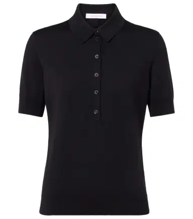 Carolina Herrera Silk and cotton-blend polo shirt | Thumbnail 1