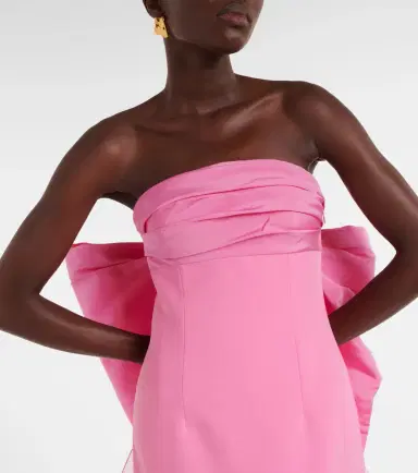Carolina Herrera Bow-detail strapless crêpe gown | Thumbnail 3 Carolina Herrera Bow-detail strapless crêpe gown | Thumbnail 3