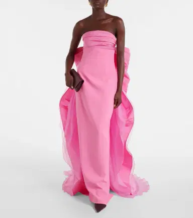 Carolina Herrera Bow-detail strapless crêpe gown | Thumbnail 4 Carolina Herrera Bow-detail strapless crêpe gown | Thumbnail 4