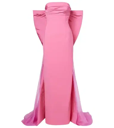 Carolina Herrera Bow-detail strapless crêpe gown | Thumbnail 1 Carolina Herrera Bow-detail strapless crêpe gown | Thumbnail 1